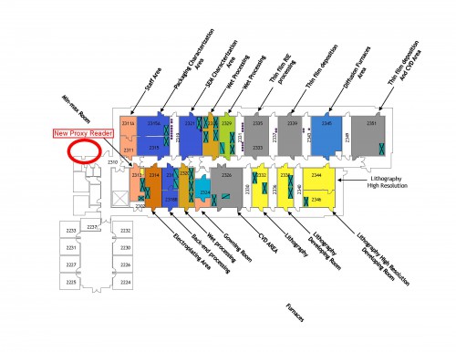 Proxy reader at stairwell to be installed